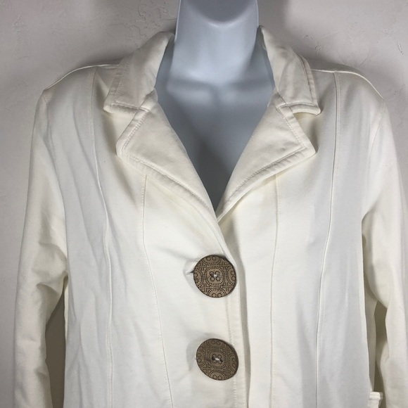 Neon Buddha off white sweatshirt jacket size large - Picture 2 of 10